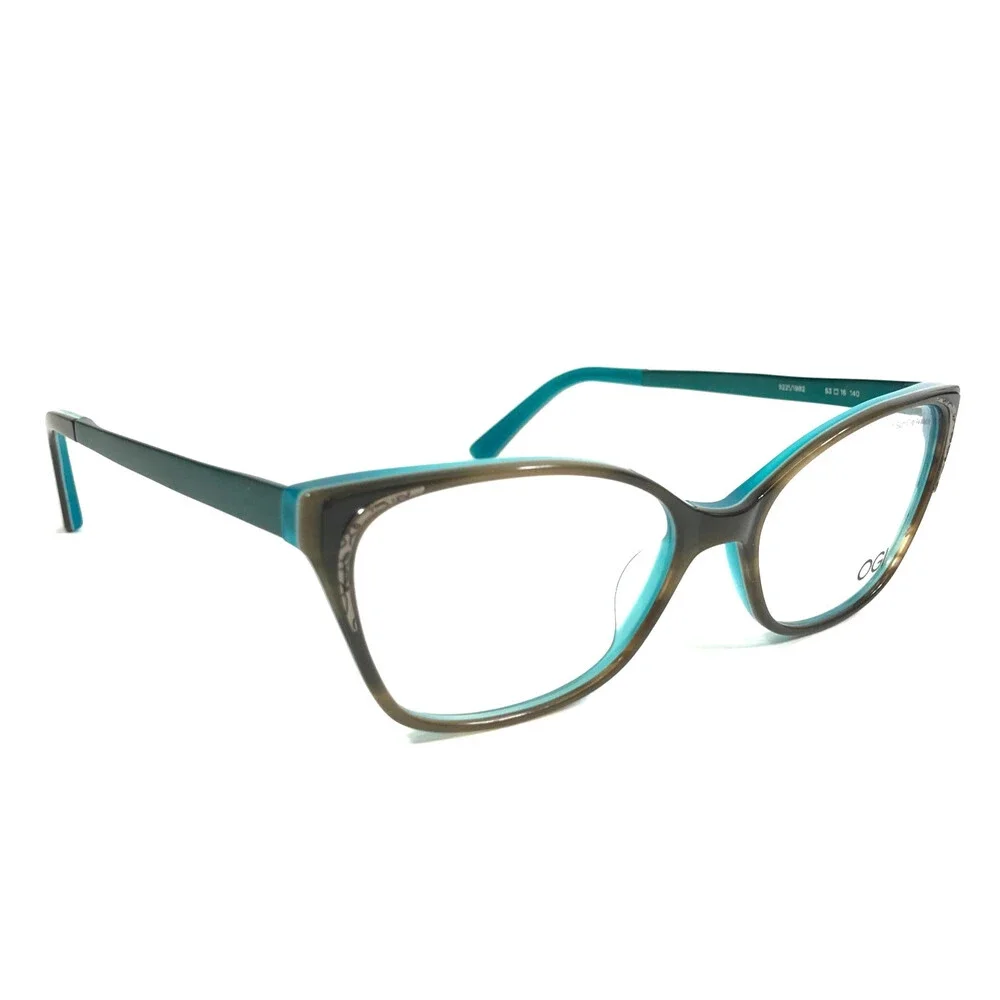 OGI Eyeglasses Frames EVOLUTION 9221/1982 Teal Coffee Blue Brown 53-16-140